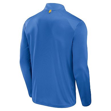 Men's Fanatics Powder Blue Los Angeles Chargers Defender Long Sleeve Quarter-Zip Jacket