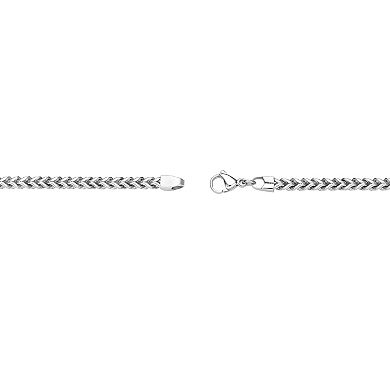 Men's LYNX Stainless Steel 4 mm Foxtail Chain Bracelet
