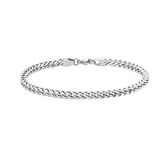 Men's LYNX Stainless Steel 4 mm Foxtail Chain Bracelet