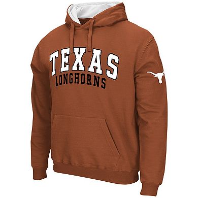 Men's Colosseum Texas Orange Texas Longhorns Double Arch Pullover Hoodie