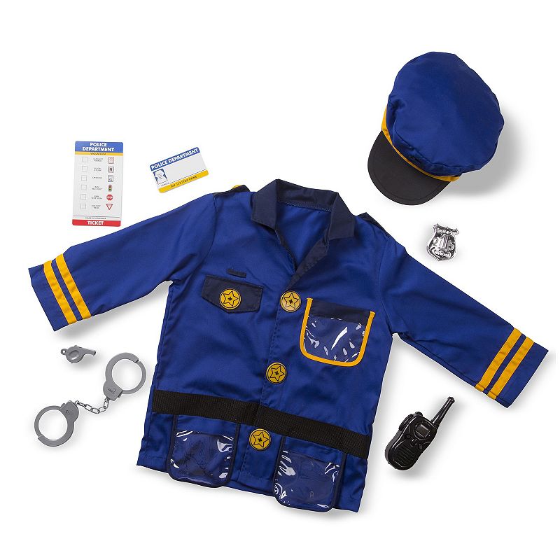 Melissa and Doug Police Officer Costume - Kids, Multicolor