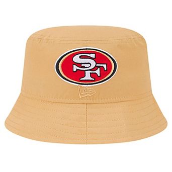 Men's New Era Gold San Francisco 49ers Helmet Bucket Hat