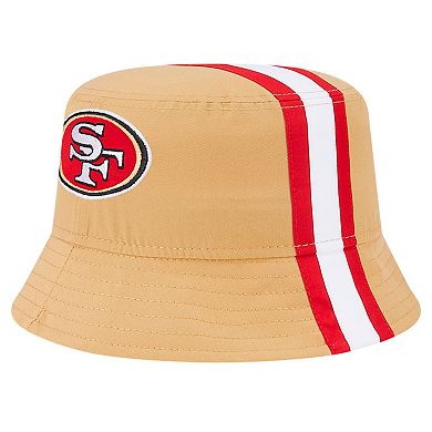 Men's New Era Gold San Francisco 49ers Helmet Bucket Hat