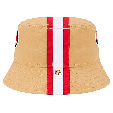 Men's New Era Gold San Francisco 49ers Helmet Bucket Hat