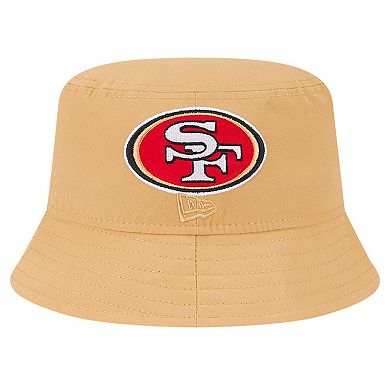 Men's New Era Gold San Francisco 49ers Helmet Bucket Hat