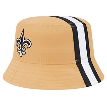 Men's New Era Gold New Orleans Saints Helmet Bucket Hat