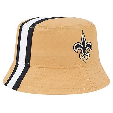 Men's New Era Gold New Orleans Saints Helmet Bucket Hat