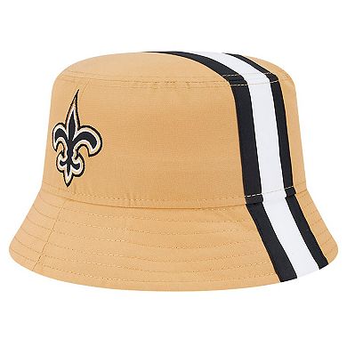 Men's New Era Gold New Orleans Saints Helmet Bucket Hat