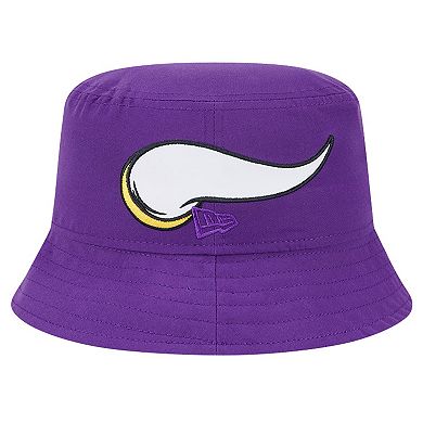 Men's New Era Purple Minnesota Vikings Helmet Bucket Hat