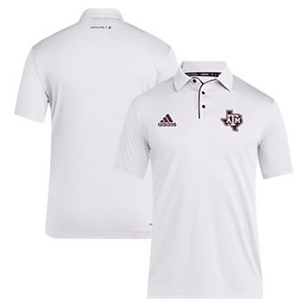 Men's adidas White Texas A&M Aggies 2024 Coaches AEROREADY Polo