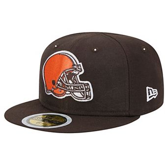 Youth New Era Brown Cleveland Browns Main 59FIFTY Fitted Hat