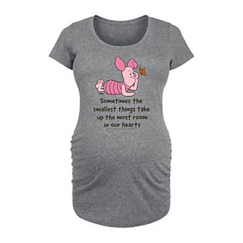 Disney's Winnie The Pooh Maternity Piglet Our Hearts Graphic Tee
