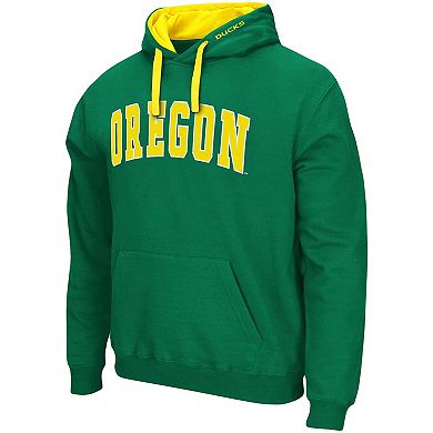 Men's Colosseum Green Oregon Ducks Big & Tall Arch & Logo 2.0 Pullover Hoodie