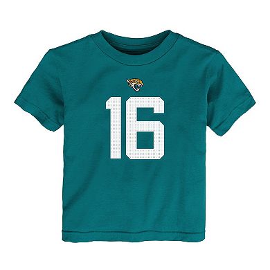 Toddler Nike Trevor Lawrence Teal Jacksonville Jaguars Player Name & Number T-Shirt