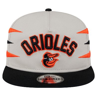 Men's New Era Cream Baltimore Orioles Iron Golfer Snapback Hat
