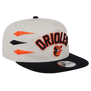 Men's New Era Cream Baltimore Orioles Iron Golfer Snapback Hat