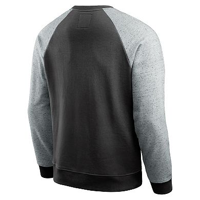 Men's Darius Rucker Collection by Fanatics Heather Gray/Black Jacksonville Jaguars Colorblock Pullover Sweatshirt