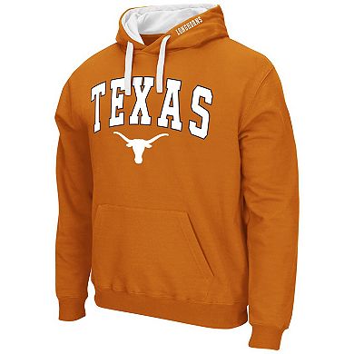 Men's Colosseum Texas Orange Texas Longhorns Big & Tall Arch & Logo 2.0 Pullover Hoodie