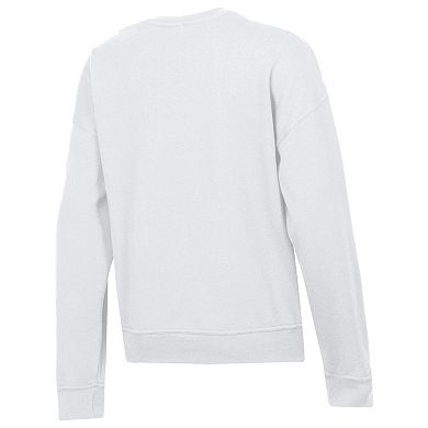 Women's Champion White Texas A&M Aggies Team Arch Powerblend Pullover Sweatshirt