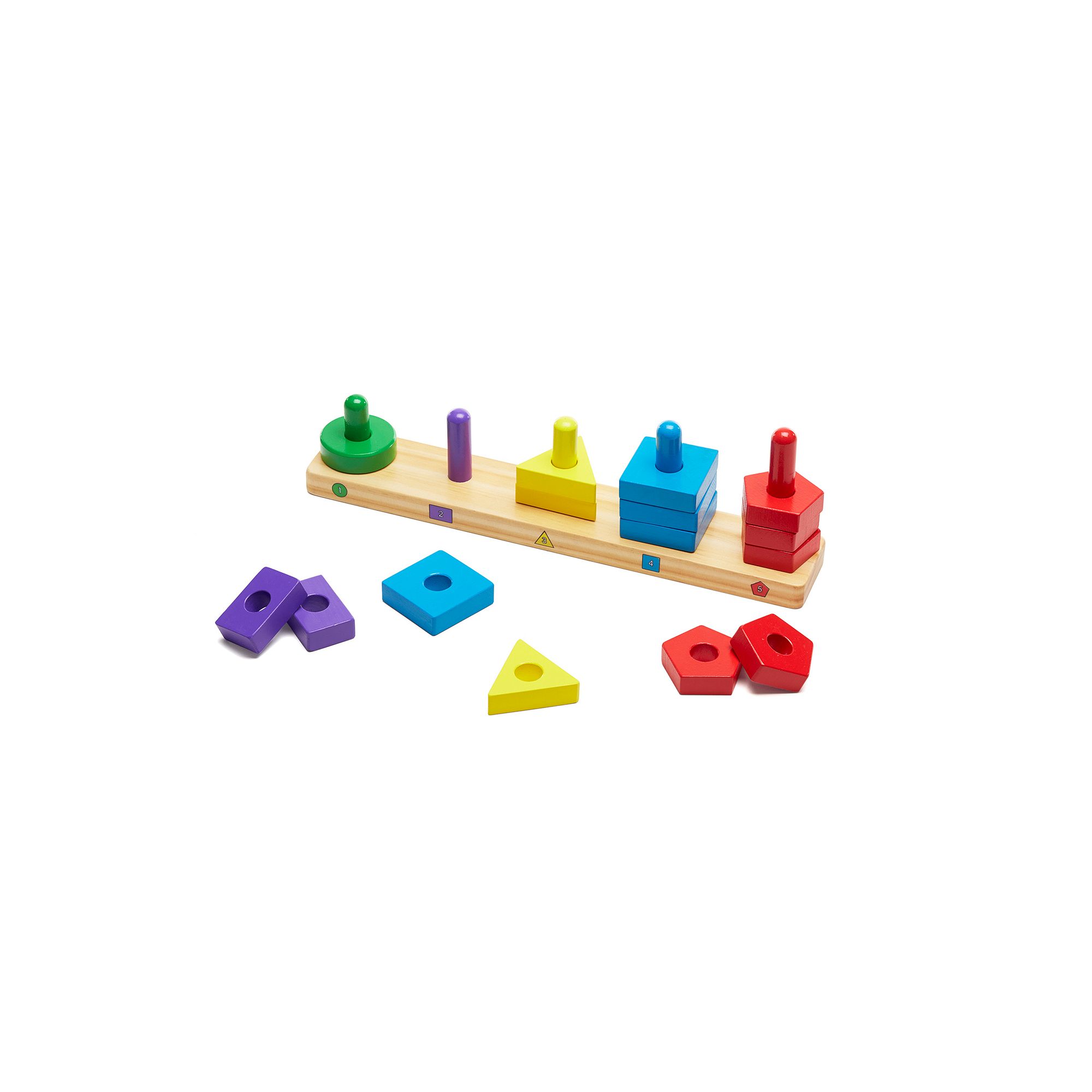Melissa & Doug Stack & Sort Board, Multicolor