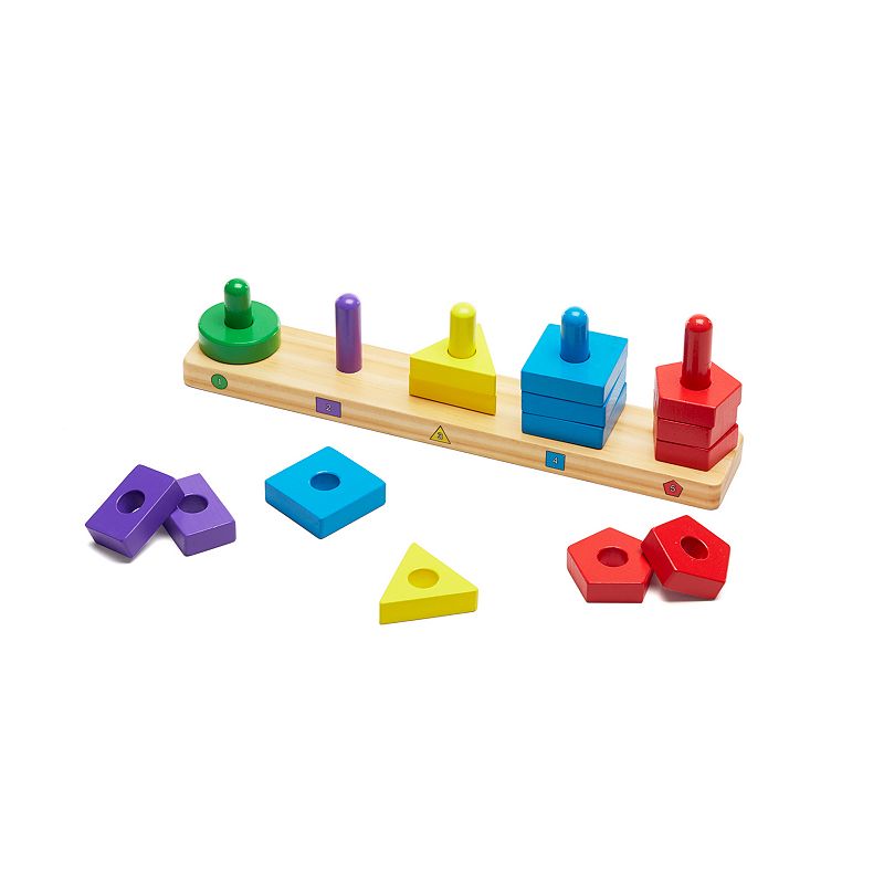 Melissa and Doug Stack and Sort Board, Multicolor