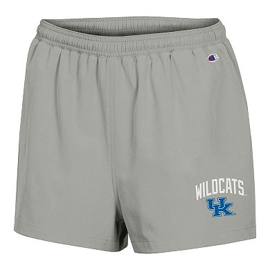 Women's Champion Gray Kentucky Wildcats Football Fan High Waist Shorts