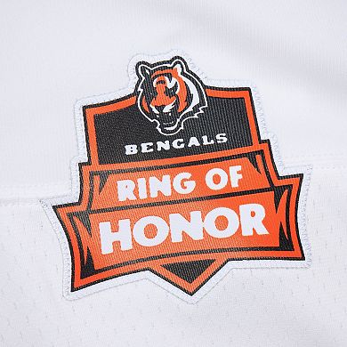 Men's Mitchell & Ness Boomer Esiason White Cincinnati Bengals 1984 Legacy Replica Jersey