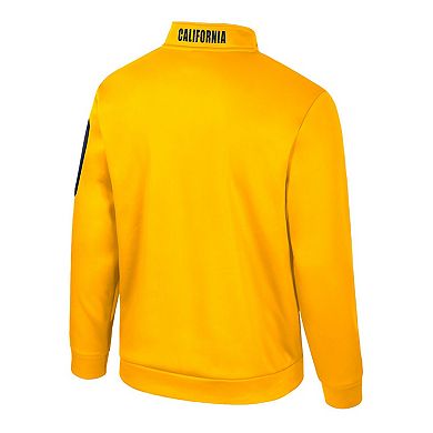 Men's Colosseum Gold Cal Bears Mainframe Quarter-Zip Fleece Jacket