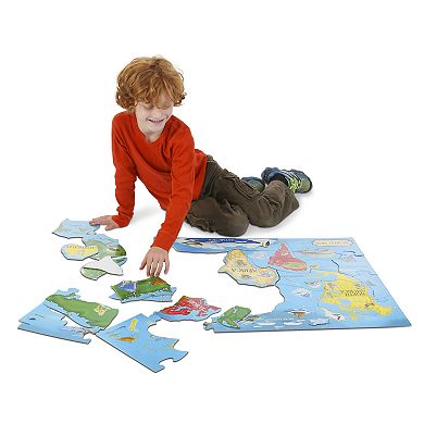 Melissa and Doug 33-pc. World Map Floor Puzzle