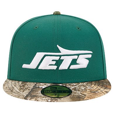 Men's New Era Green New York Jets Active Two-Tone Camo 59FIFTY Fitted Hat