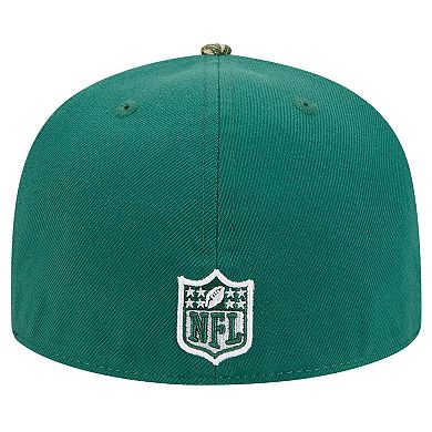 Men's New Era Green New York Jets Active Two-Tone Camo 59FIFTY Fitted Hat