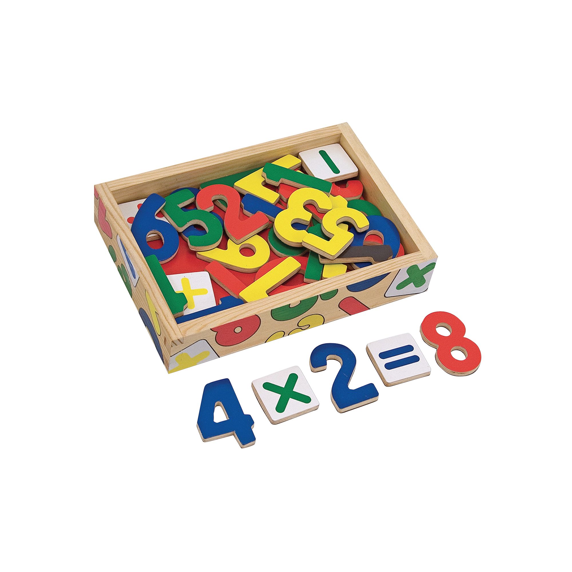 Melissa & Doug Magnetic Wooden Numbers Set, Multicolor
