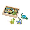 melissa and doug wooden dinosaur stamp set