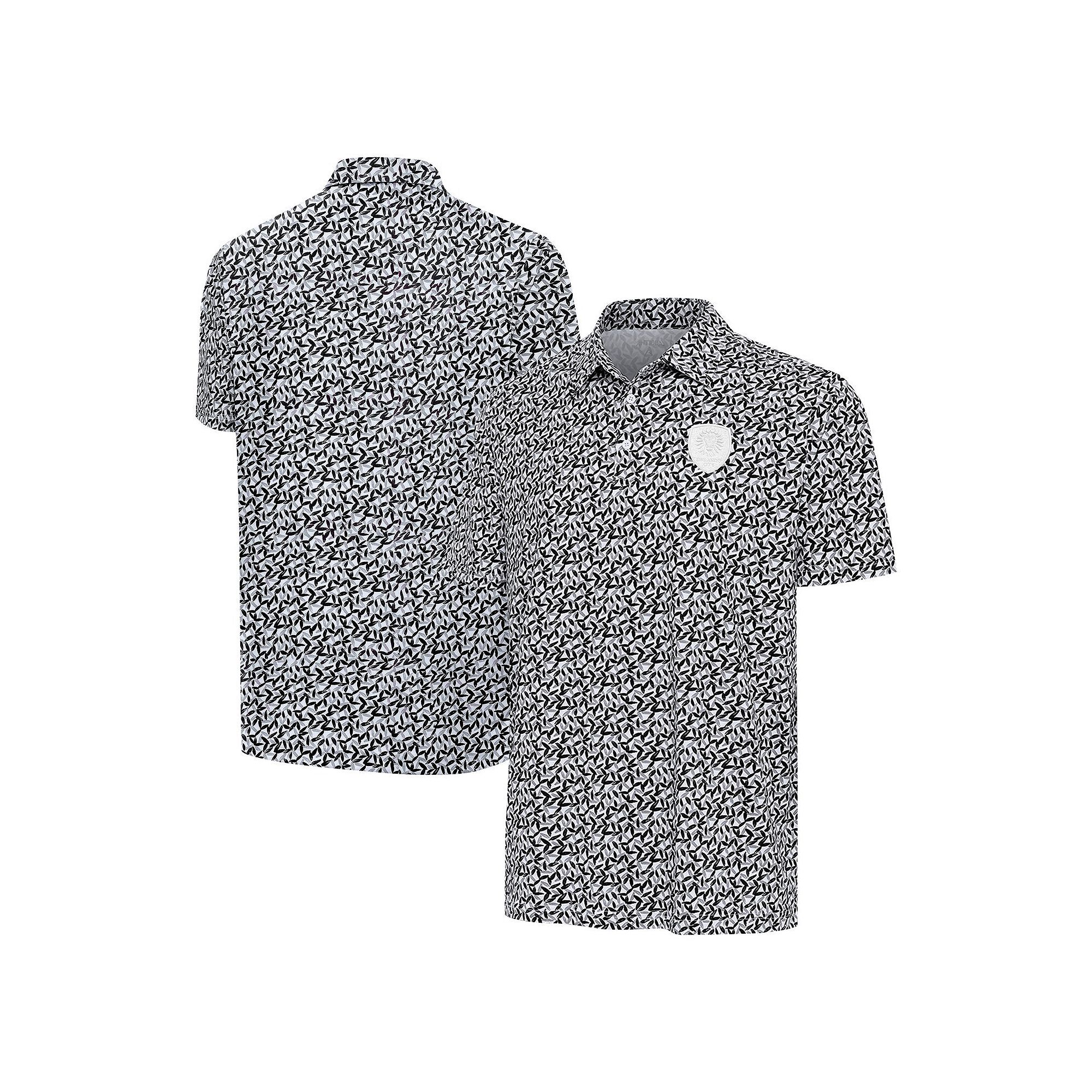Mens Antigua Gray/Black Orlando City SC Seasons Polo, Size: Medium, Orf Gr