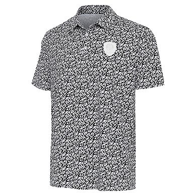 Men's Antigua Gray/Black Orlando City SC Seasons Polo