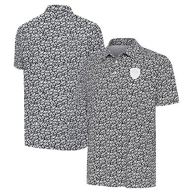 Men's Antigua Gray/Black Orlando City SC Seasons Polo