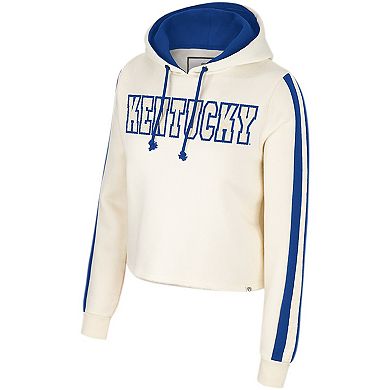 Women's Colosseum Cream Kentucky Wildcats Perfect Date Cropped Pullover Hoodie
