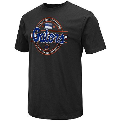 Men's Colosseum Black Florida Gators OHT Military Appreciation Field T-Shirt