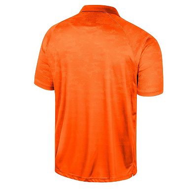 Men's Colosseum Orange Oregon State Beavers Honeycomb Raglan Polo