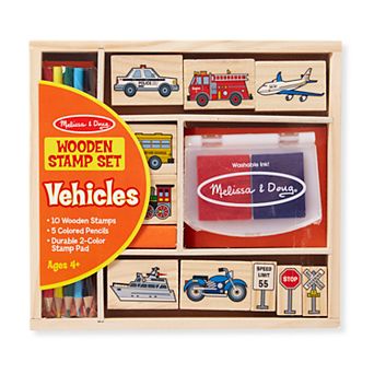 Melissa & Doug Vehicles Stamp Set
