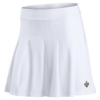 Women's Fanatics White New Orleans Saints Primary Logo Tennis Skort