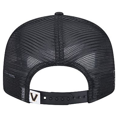 Men's New Era Black Vanderbilt Commodores Trucker 9FIFTY Snapback Hat