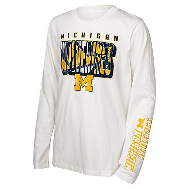 Preschool Michigan Wolverines In the Mix T-Shirt Combo Set