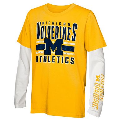 Preschool Michigan Wolverines In the Mix T-Shirt Combo Set
