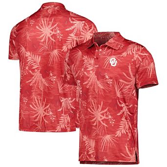 Men's Colosseum Crimson Oklahoma Sooners Palms Team Polo