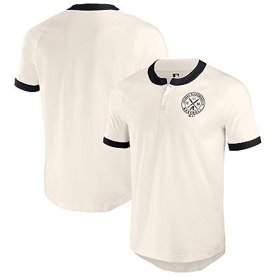 Men's Darius Rucker Collection by Fanatics White Arizona Diamondbacks Henley Raglan T-Shirt