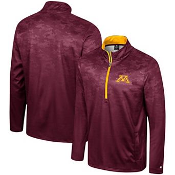Men's Colosseum Maroon Minnesota Golden Gophers The Machine Half-Zip Jacket