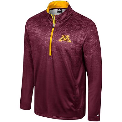 Men's Colosseum Maroon Minnesota Golden Gophers The Machine Half-Zip Jacket