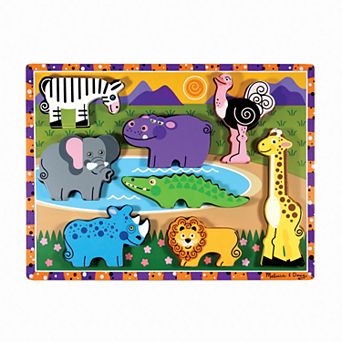 Melissa & Doug Safari Chunky Puzzle