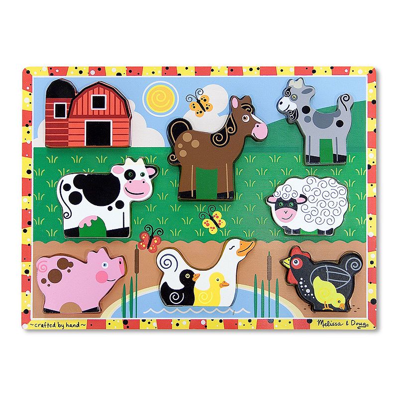 Melissa & Doug Farm Chunky Puzzle, Multicolor